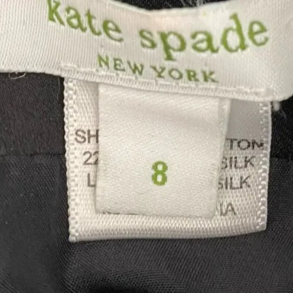 Kate Spade Jillian Black Bow Front Cocktail Dress size 8 - Picture 7 of 8